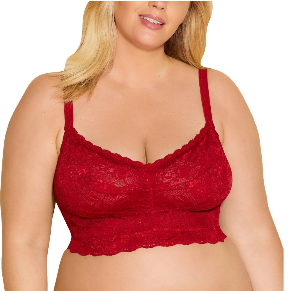 Cosabella Never Say Never Ultra Curvy Sweetie Bralette Sindoor Red M